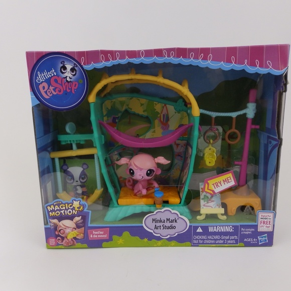 Litlest Pet Shop Minka Mark Art Studio w/Magic Motion Feeder NIB 2013 - Picture 1 of 3